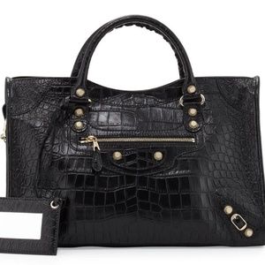 BALENCIAGA CLASSIC CITY S CROCODILE EFFECT